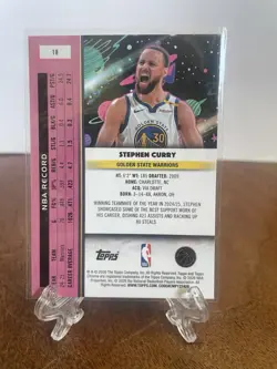 2025-26 Topps Cosmic Chrome Base #18 Stephen Curry Warriors - Image 2