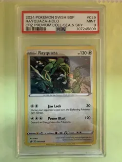 Pokemon TCG: SWSH Black Star Promos Rayquaza SWSH 029 Promo PSA 9 - Image 5