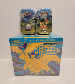 Pokemon TCG Mega Evolution Ascended Heroes Elite Trainer Box W/2x Mini Tin - Image 1