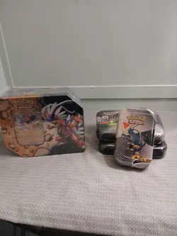 Pokemon Black Bolt/White Flare Unova Mini Tin Lot Of 5 + 1 Slashing Legends Tin - Image 1