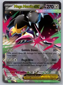 Mega Mawile ex 094/132 Double Rare Mega Evolution Pokemon Near Mint - Image 1