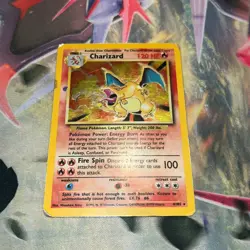 Charizard ~ 4/102 ~ Holo ~ BASE SET ~ DAMAGED PLAY ~ Pokemon Card - Image 1