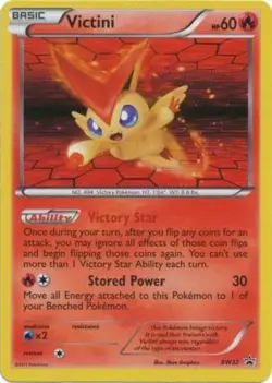 1x Victini - BW32 - Promotional Moderately Played Pokemon BW - Black Star Promos - Image 1