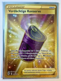 Pokemon Verdachtige Konserve Gold Secret Rare Weg des Champs 080/073 Deutsch NM - Image 1