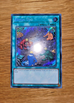 Yugioh Fossil Dig RA01-EN053 Secret Rare English 1st Edition - Image 1