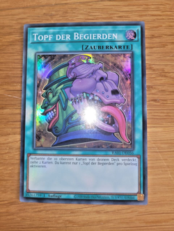 Yugioh Topf der Begierden RA01-DE056 Super Rare Deutsch - Image 1