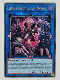 YuGiOh CORI-EN043 Zenna's Deceiving Doll Maidens Ultra Rare - Image 1