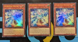 CORI-EN023 Astrazma Urania x3 Ultra Rare 1st YuGiOh Playset - Image 1