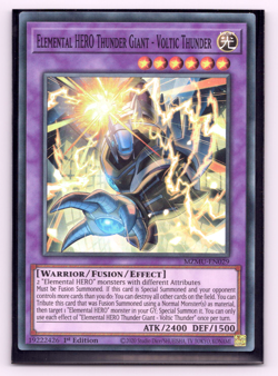Elemental HERO Thunder Giant - Voltic Thunder MZMU-EN029 Super Rare - Yugioh - Image 1