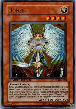 Yugioh Honest TWED-EN001 Limited Edition Ultra Rare NM - Image 1