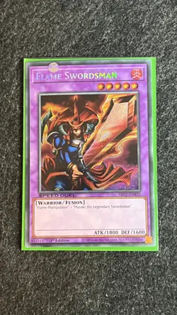 Flame Swordsman SBC1-ENB22 Secret Rare 1st Edition Near Mint Yugioh NM - Image 1