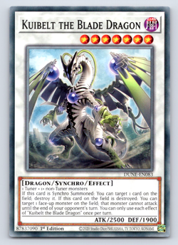 Kuibelt the Blade Dragon - DUNE-EN083 - Common - 1st Edition Yugioh - Image 1