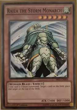 YuGiOh Raiza the Storm Monarch 1st Edition SR01-EN009 - Image 1