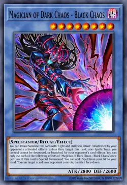 Yugioh CORI-EN027 - Magician of Dark Chaos - Black Chaos (Extended Art) - Ultra - Image 1