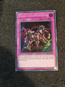 1x Yu-Gi-Oh! Chain Disappearance - LCKC-EN094 - Secret Rare - Unlimited Ed - NM - Image 1