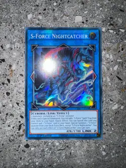 Yugioh TCG S-Force Nightcatcher CORI-EN040 Super Rare 1st Edition EU NM-M - Image 3