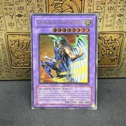 Yugioh Elemental Hero Tempest EEN-EN034 Ultimate Rare NM - Image 1