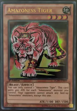 YuGiOh Amazoness Tiger Ultra Rare 1st Edition LCJW-EN089 - Image 1