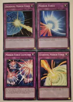 YuGiOh 4 Card Mirror Force Set/Lot - Image 1
