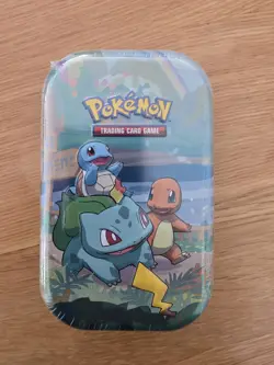 Pokemon TCG Celebrations Mini Tin Factory Sealed Bulbasaur Charmander Squirtle - Image 1