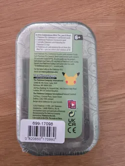 Pokemon TCG Celebrations Mini Tin Factory Sealed Bulbasaur Charmander Squirtle - Image 2