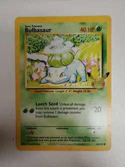 JUMBO Bulbasaur 44/102 Charmander 46/102 Squirtle 63/102 Pokemon Celebrations - Image 3