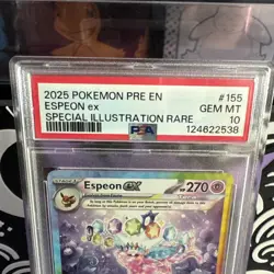 2025 POKEMON PRE EN-PRISMATIC EVOLUTIONS #155 ESPEON EX PSA 10 - Image 3