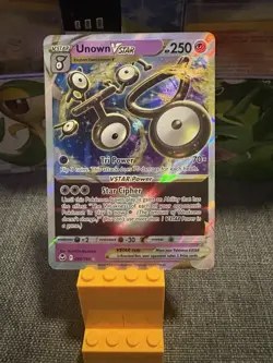 Pokemon Unown V Star 066/195 Ultra Rare Holo Card TCG - Image 1
