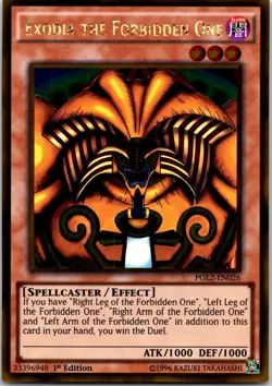 Exodia the Forbidden One PGL2-EN026 Return of the Bling Yu-Gi-Oh 1st Edition NM - Image 1
