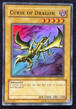 Curse of Dragon LOB-066 The Legend of Blue Eyes White Dragon Super Rare NM - Image 1