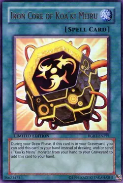 Yugioh! LP Iron Core of Koa'ki Meiru - RGBT-ENPP1 - Ultra Rare - Limited Edition - Image 1