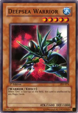 Yugioh! Deepsea Warrior - PSV-079 - Common - 1st Edition Near Mint, English - Image 1