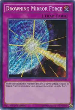 Yugioh! LP Drowning Mirror Force - MP17-EN041 - Secret Rare - 1st Edition Lightl - Image 1
