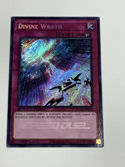 Yugioh! LP Divine Wrath - SGX4-ENB18 - Secret Rare - 1st Edition Lightly Played, - Image 1