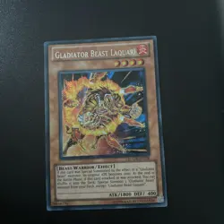 Yugioh RYMP-EN096 Gladiator Beast Laquari Secret Rare NM - Image 1