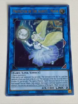 Yugioh Protector of the Agents Moon x 3 - 1st Edition Ultra Rare NM Free Holo B - Image 2