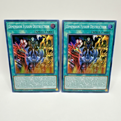 Dimension Fusion Destruction x2 SDSA-EN046 Sacred Beasts 1st Edition - Image 1