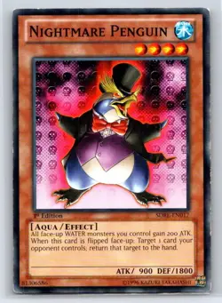 Nightmare Penguin SDRE-EN017 Structure Deck: Realm of the Sea Emperor Yu-Gi-Oh - Image 1