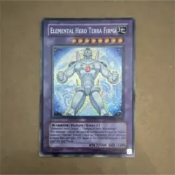 Yugioh Elemental Hero Terra Firma Secret Rare Premium Pack 2 Unlim. PP02-EN009 - Image 1