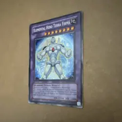 Yugioh Elemental Hero Terra Firma Secret Rare Premium Pack 2 Unlim. PP02-EN009 - Image 2