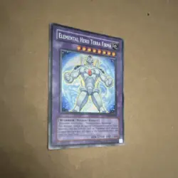 Yugioh Elemental Hero Terra Firma Secret Rare Premium Pack 2 Unlim. PP02-EN009 - Image 3