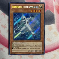 Yugioh Elemental Hero Neos Alius 1st Edition Secret Rare RYMP-EN010 LP+ - Image 1