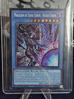MAGICIAN OF DARK CHAOS - BLACK CHAOS (SR) CORI-EN027 YU-GI-OH 1ST EDITION NM/M - Image 1