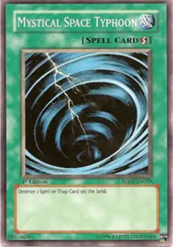 Mystical Space Typhoon - SDDE-EN019 - Common - 1st Edition x3 - Lightly Played - Image 1