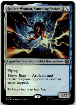 Spider-Woman, Stunning Savior 152 Foil Rare Marvel's Spider-Man Near Mint - Image 1