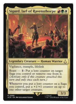 Sigurd, Jarl of Ravensthorpe #66 (NM) Assassin's Creed ACR Magic MTG - Image 1