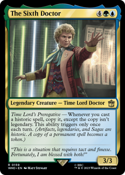 The Sixth Doctor (FOIL) x1 - MTG Doctor Who WHO #159 - Image 1