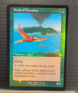 Mtg BIRDS OF PARADISE Retro Frame Foil Nm Dominaria Remastered 336 -Argo- - Image 1