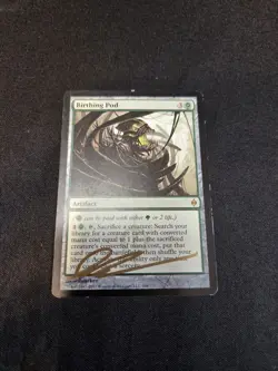 MTG Birthing Pod - New Phyrexia - Gold Signed by Daarken - MP - Image 2