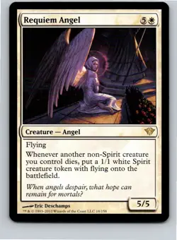 Magic the Gathering Requiem Angel Dark Ascension MTG Free Shipping! - Image 1